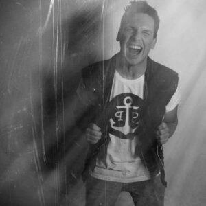Branded T-Shirt Black & White – Tim Spiers: Drummer Boy